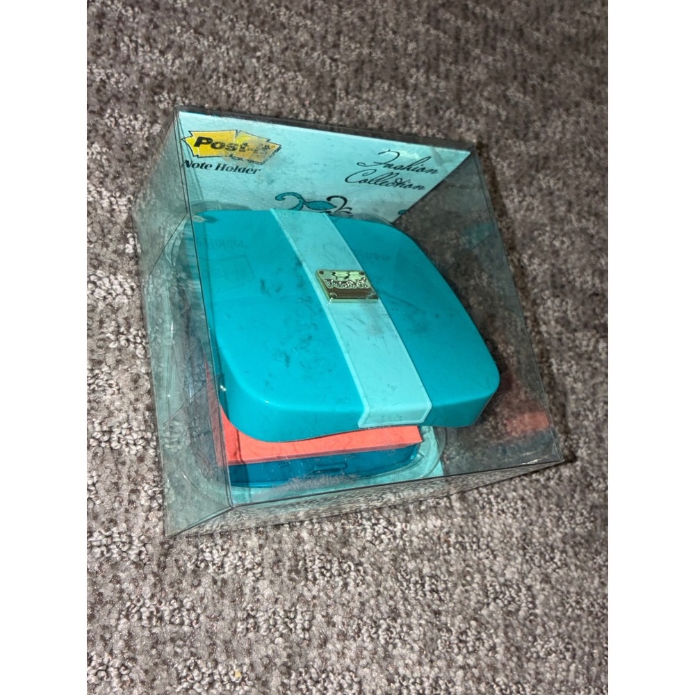Post-it Note Holder Fashion Collection Teal Handbag Purse Dispenser CPT330 New